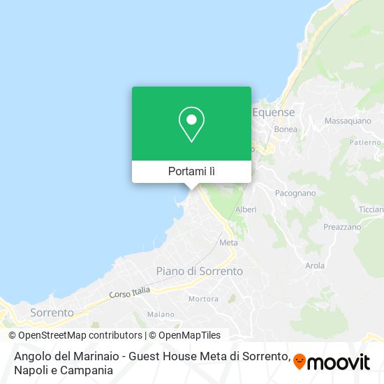 Mappa Angolo del Marinaio - Guest House Meta di Sorrento