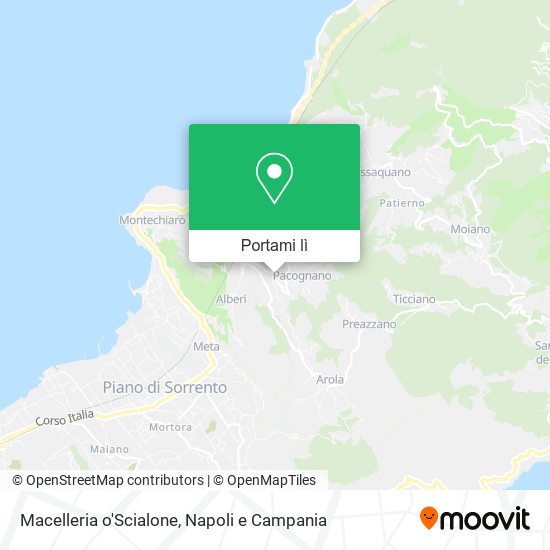 Mappa Macelleria o'Scialone