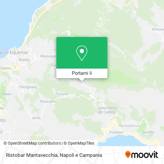 Mappa Ristobar Mantavecchia