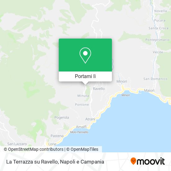 Mappa La Terrazza su Ravello