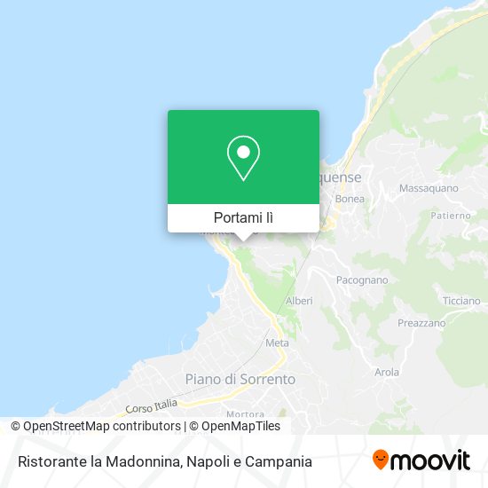 Mappa Ristorante la Madonnina