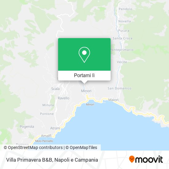Mappa Villa Primavera B&B