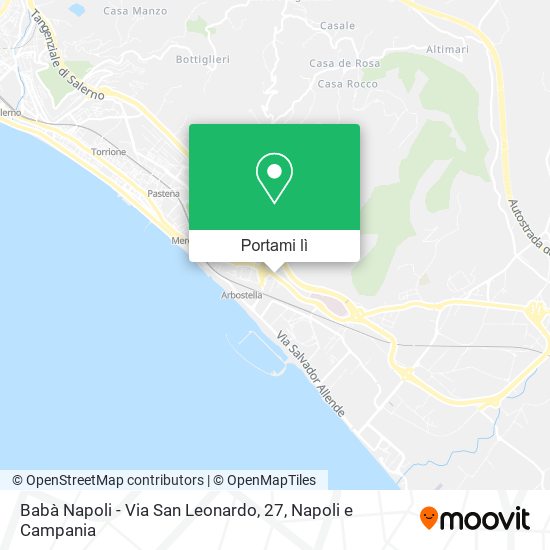 Mappa Babà Napoli - Via San Leonardo, 27