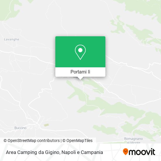 Mappa Area Camping da Gigino