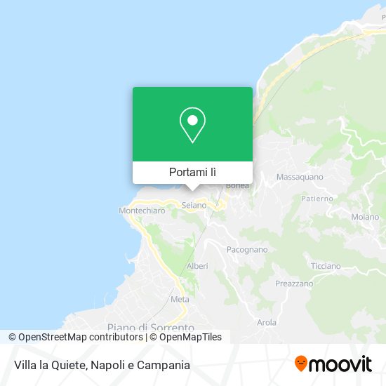 Mappa Villa la Quiete