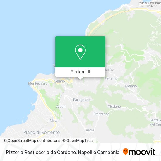 Mappa Pizzeria Rosticceria da Cardone