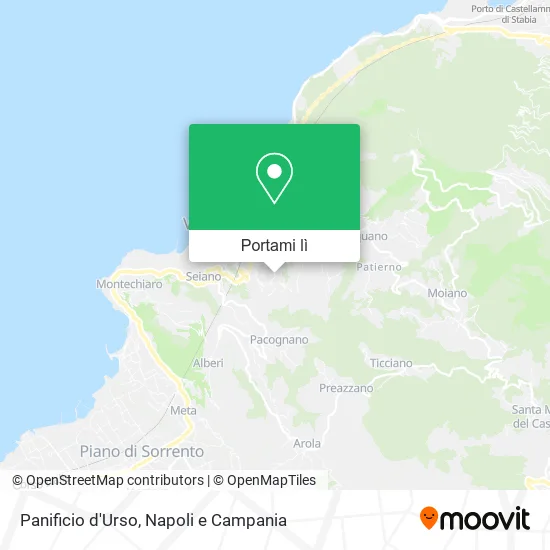 Mappa Panificio d'Urso