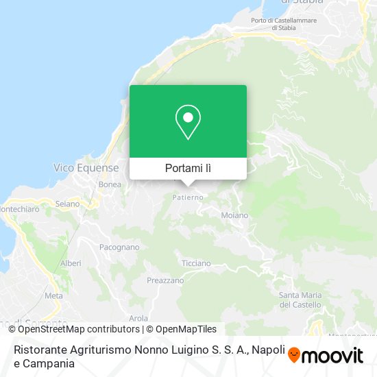 Mappa Ristorante Agriturismo Nonno Luigino S. S. A.