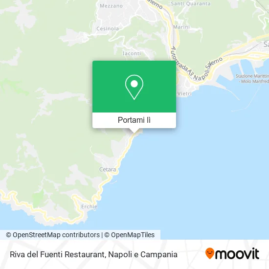 Mappa Riva del Fuenti Restaurant