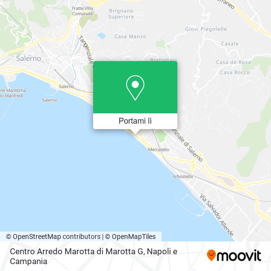 Mappa Centro Arredo Marotta di Marotta G