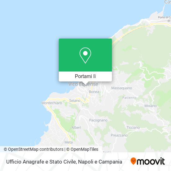 Mappa Ufficio Anagrafe e Stato Civile