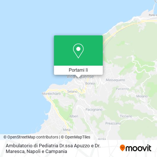 Mappa Ambulatorio di Pediatria Dr.ssa Apuzzo e Dr. Maresca