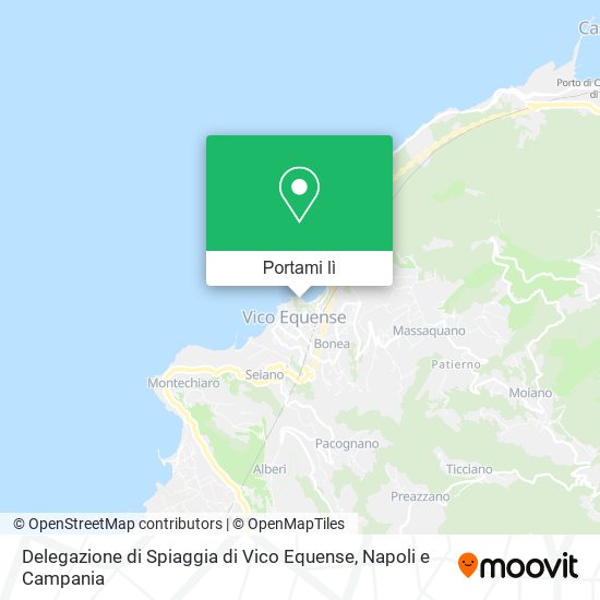 Mappa Delegazione di Spiaggia di Vico Equense