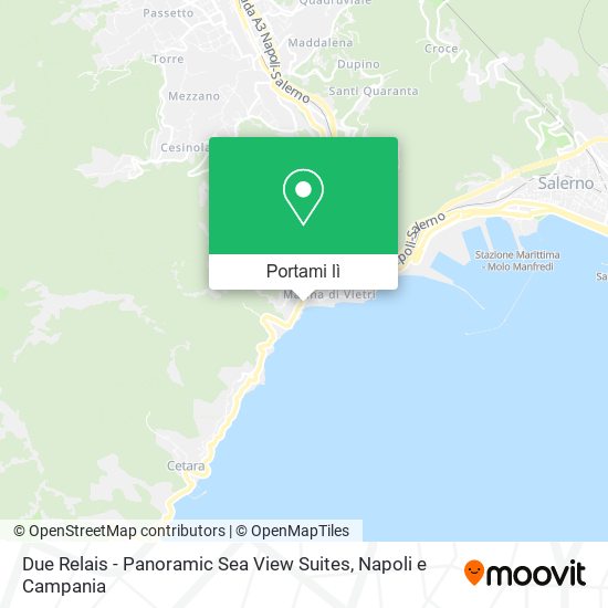 Mappa Due Relais - Panoramic Sea View Suites