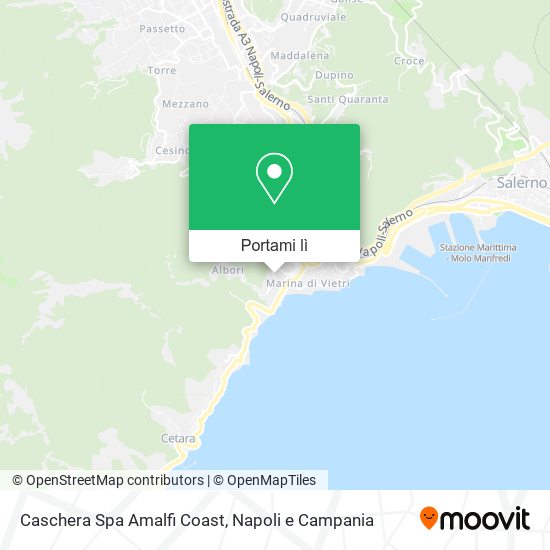 Mappa Caschera Spa Amalfi Coast