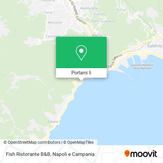 Mappa Fish Ristorante B&B