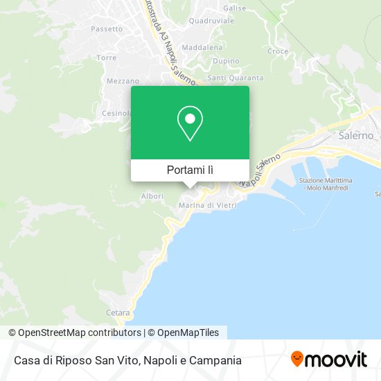 Mappa Casa di Riposo San Vito