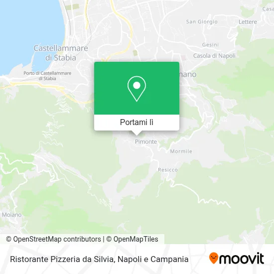Mappa Ristorante Pizzeria da Silvia