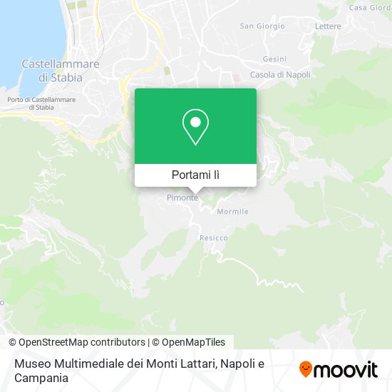 Mappa Museo Multimediale dei Monti Lattari