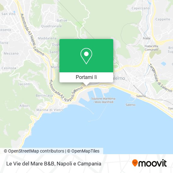 Mappa Le Vie del Mare B&B