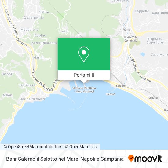Mappa Bahr Salerno il Salotto nel Mare
