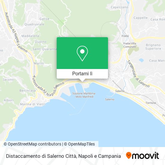 Mappa Distaccamento di Salerno Città