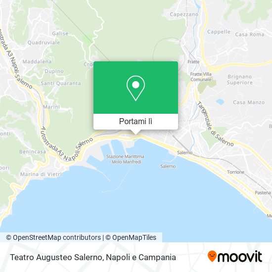 Mappa Teatro Augusteo Salerno