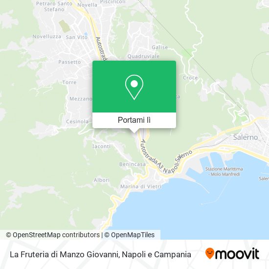 Mappa La Fruteria di Manzo Giovanni