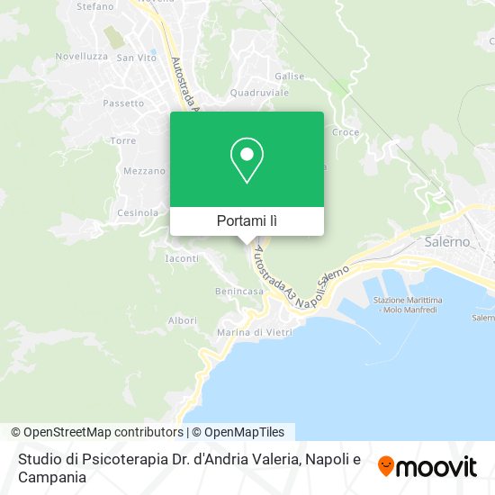 Mappa Studio di Psicoterapia Dr. d'Andria Valeria