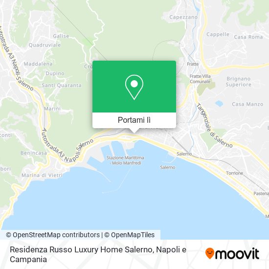 Mappa Residenza Russo Luxury Home Salerno