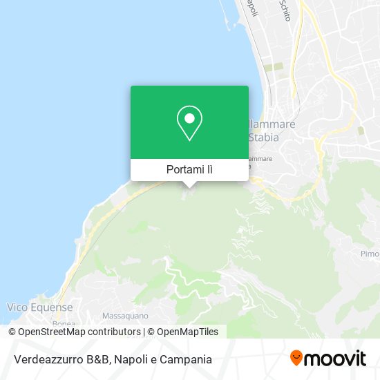 Mappa Verdeazzurro B&B