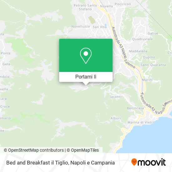 Mappa Bed and Breakfast il Tiglio
