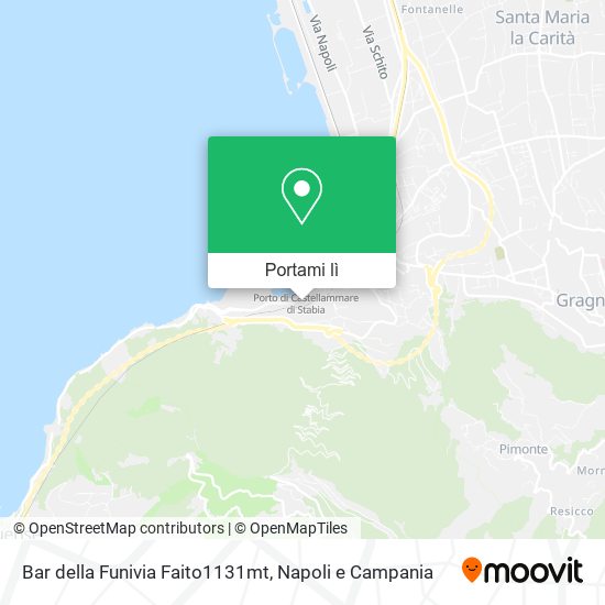 Mappa Bar della Funivia Faito1131mt
