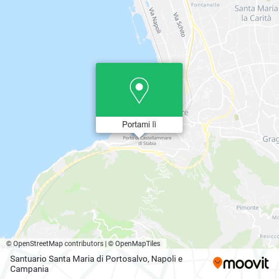 Mappa Santuario Santa Maria di Portosalvo