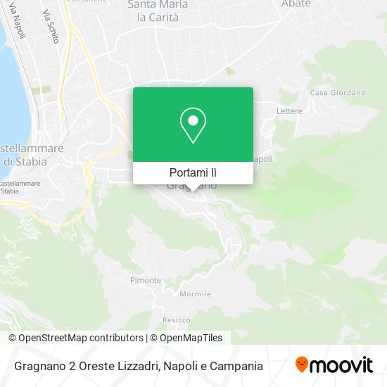 Mappa Gragnano 2 Oreste Lizzadri