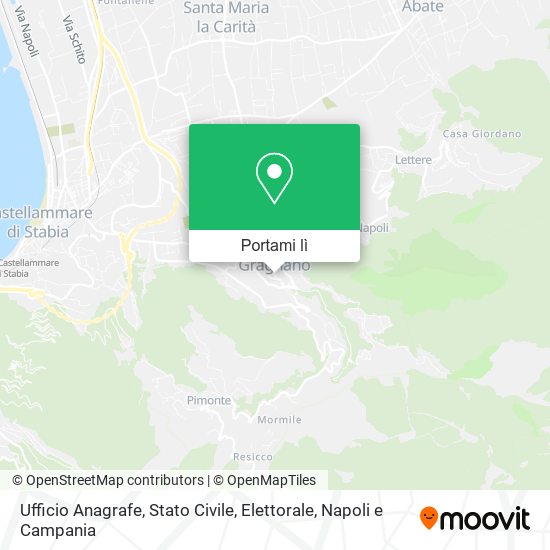 Mappa Ufficio Anagrafe, Stato Civile, Elettorale