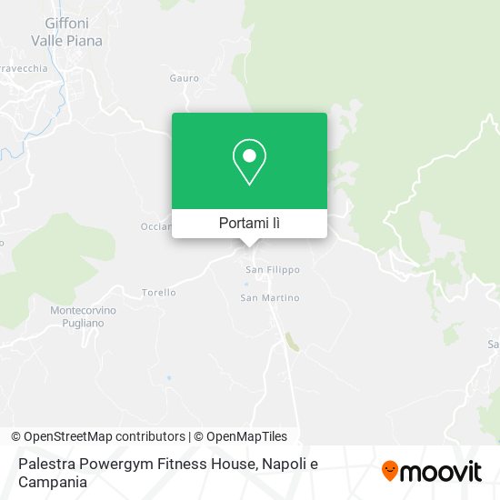 Mappa Palestra Powergym Fitness House