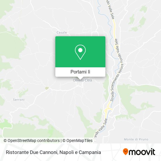 Mappa Ristorante Due Cannoni