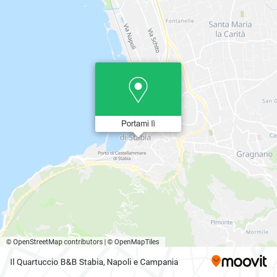 Mappa Il Quartuccio B&B Stabia