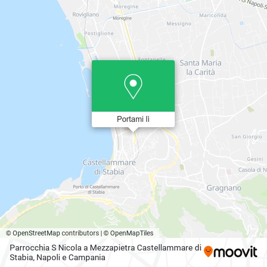 Mappa Parrocchia S Nicola a Mezzapietra Castellammare di Stabia