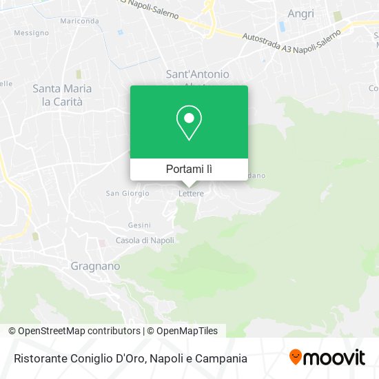Mappa Ristorante Coniglio D'Oro