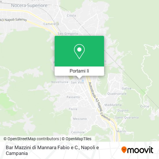Mappa Bar Mazzini di Mannara Fabio e C.