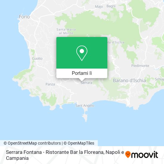 Mappa Serrara Fontana - Ristorante Bar la Floreana