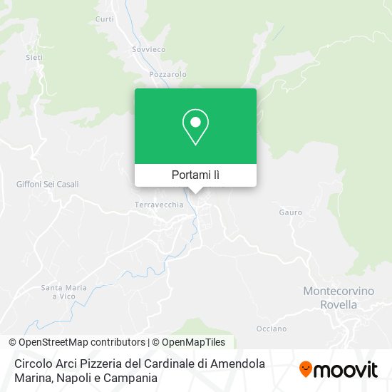 Mappa Circolo Arci Pizzeria del Cardinale di Amendola Marina
