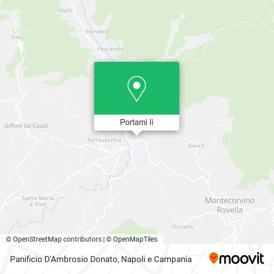 Mappa Panificio D'Ambrosio Donato