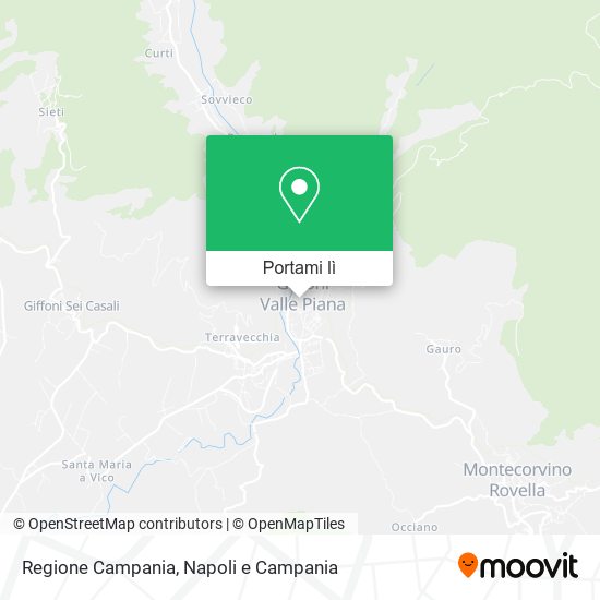 Mappa Regione Campania