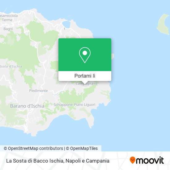 Mappa La Sosta di Bacco Ischia