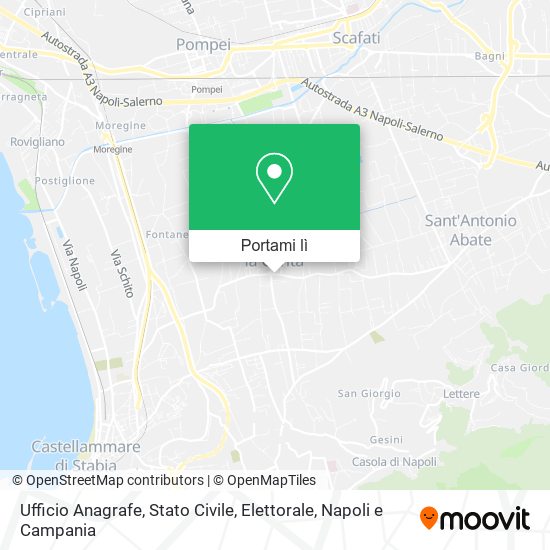 Mappa Ufficio Anagrafe, Stato Civile, Elettorale