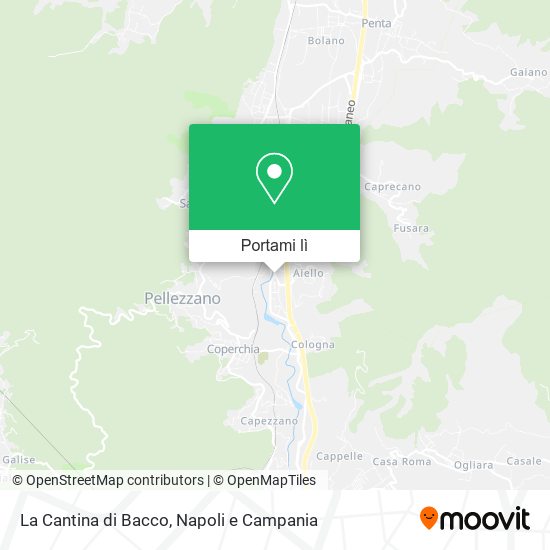 Mappa La Cantina di Bacco