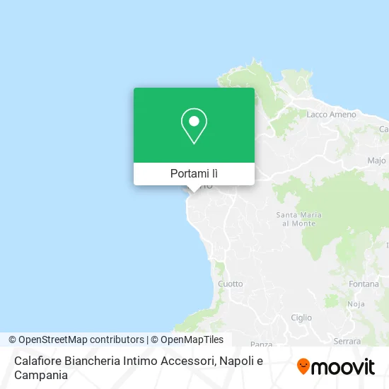 Mappa Calafiore Biancheria Intimo Accessori